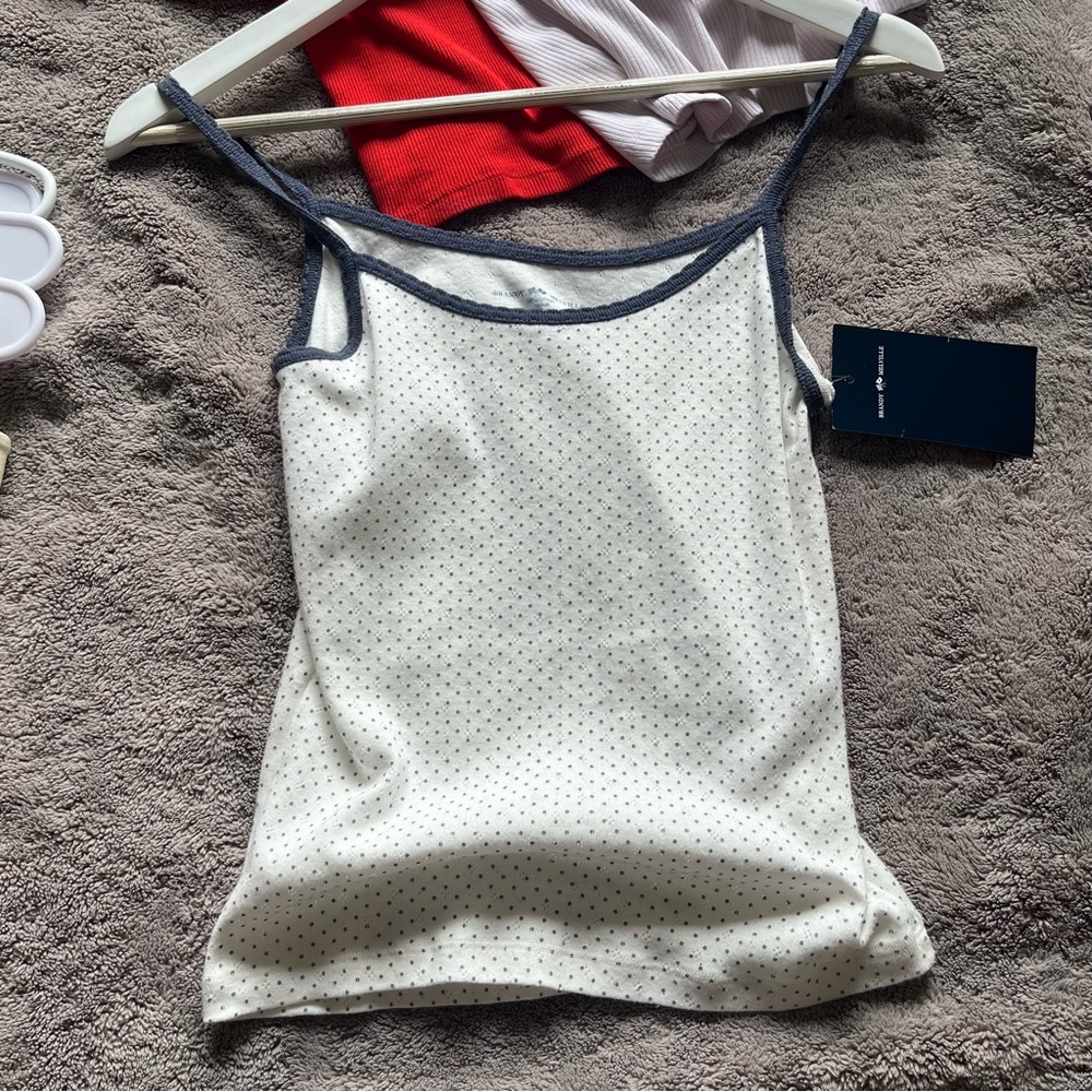Brandy blue and white Polka Dot Top